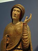 Statue - Vierge et St Jean pleurant, et Christ de deposition - La Vierge (08)